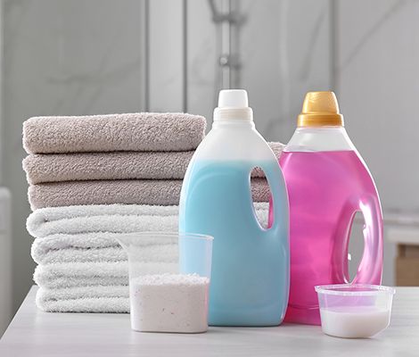 Hypoallergenic detergents with low-heat dry only.