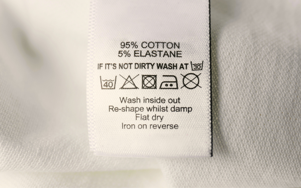 dry cleaning labels